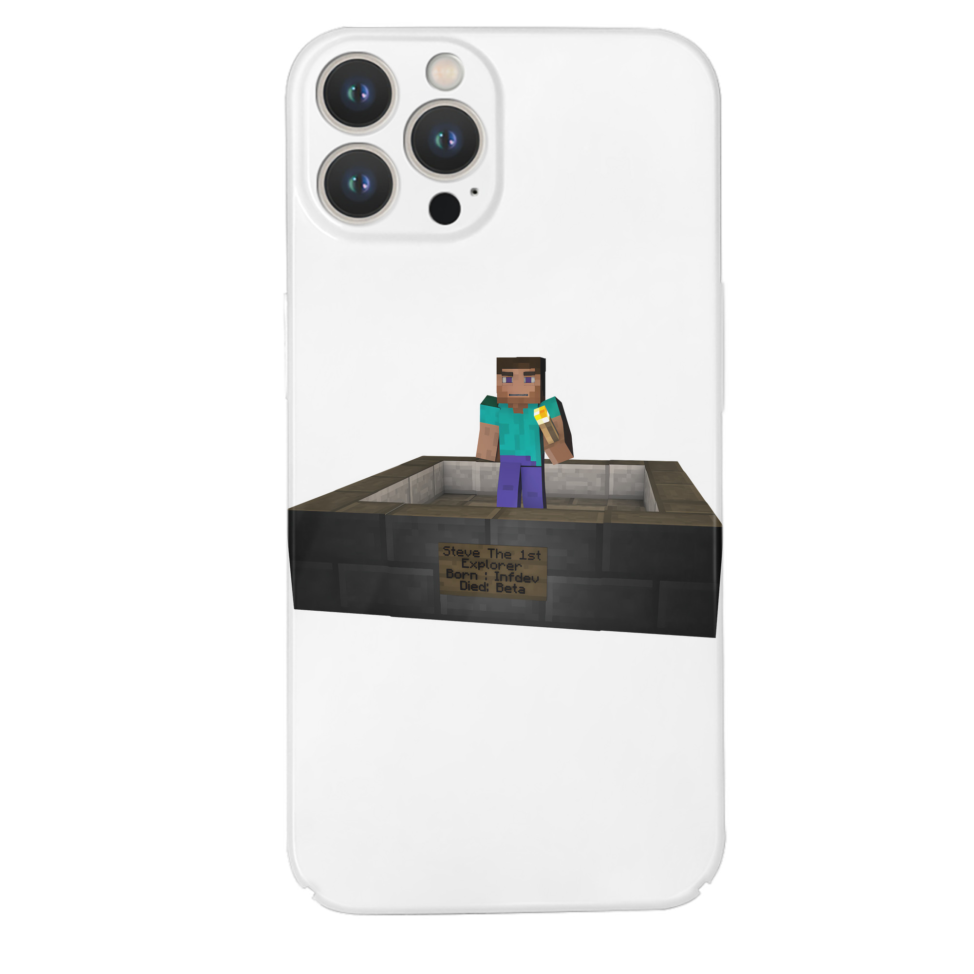 （画像用） マインクラフト ブロックの世界 Minecraft MC Block world 【iPhone 14シリーズ対応】ハードケース